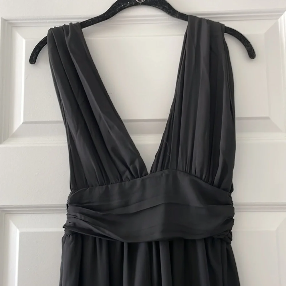 Worn Once! REVOLVE  Superdown long dress in black is a stunner - size: XS - Picture 3 of 9
